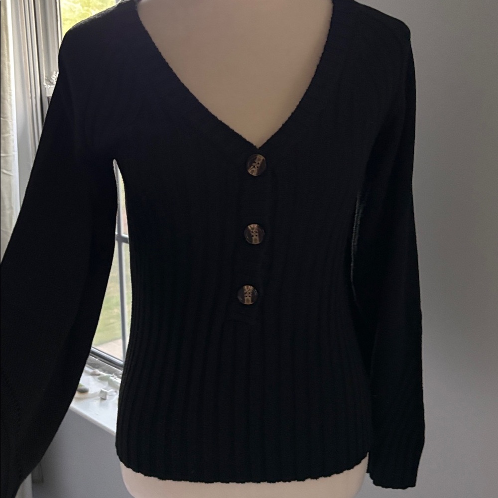 Promesa Black Knit Sweater